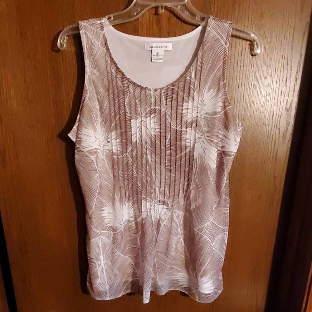 Pintuck print tank top